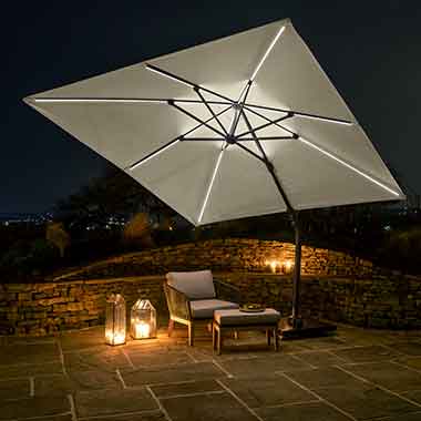 About Our Cantilever Parasols with LED Lights
