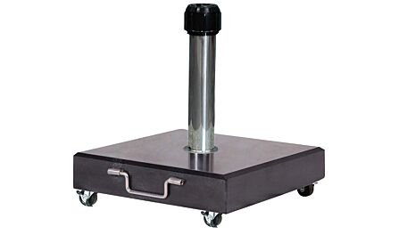 Polished black granite base 1