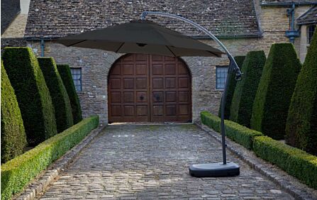 Bramblecrest Gloucester 3 Metre Round Cantilever Parasol - Grey - with FREE Cover-X20PP30R1 1