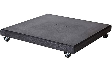 Platinum Polished Black Granite 90KG Wheeled Parasol Base-18-125 1