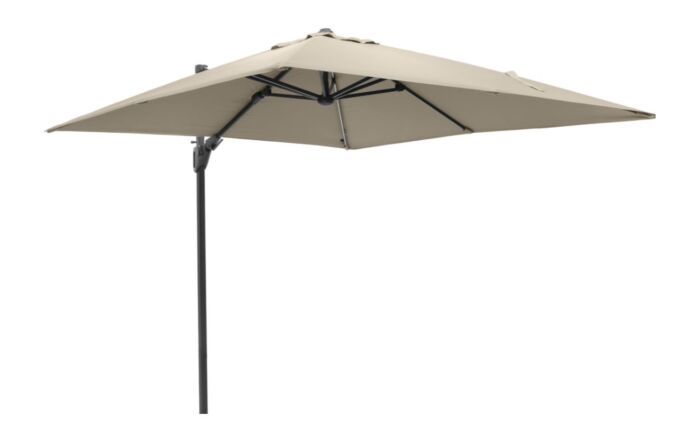Platinum Challenger Glow T2 3mt Square Champagne Free Arm Parasol With 90kg Wheeled Base-18-111-CH-18-125
