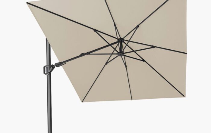 Platinum Challenger T2 3.5 X 2.6 Rectangular Premium Champagne Free Arm Parasol-18-194-CH 1
