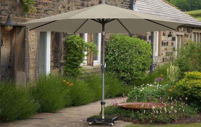 Platinum Riva 3.5m Round Champagne Parasol