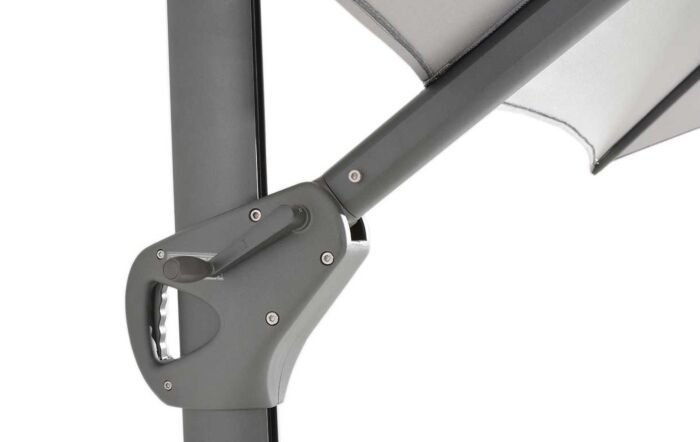 4 Seasons Outdoor Hacienda 300 x 400 cm Grey Parasol - Includes 125kg Siesta Granite Grey Base with Wheels-08569