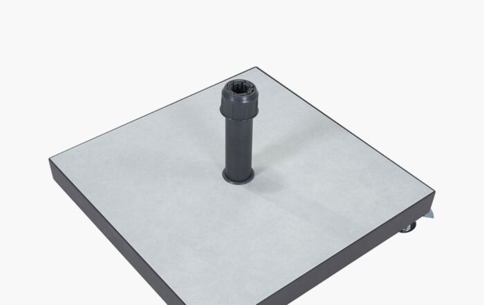 Platinum Riva Anthracite 2.5mt Parasol And 40kg Grey Ceramica Wheeled Base-18-118-GY & 18-300
