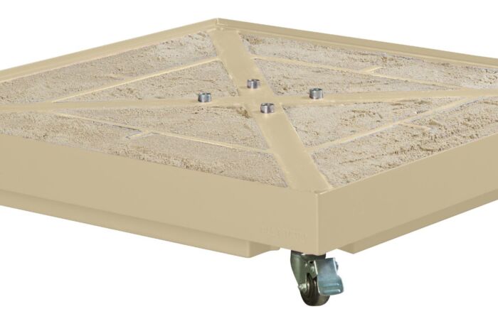 Platinum Ceramica Sandstone 40kg Wheeled Parasol Base-18-300-SA