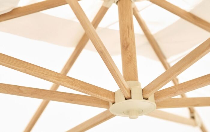 Platinum Challenger Premium T2 2.6 X 3.5m Champagne/Teak & Venezia 90kg Base With 30kg Add On Weight-18-308-CH-TK-18-198-18-200