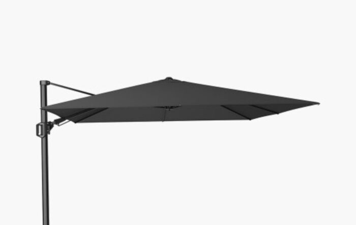 Platinum Challenger Faded Black T2 3mt Square Free Arm Parasol With 90 Kg Wheeled Base-18-193 FB & 18-125