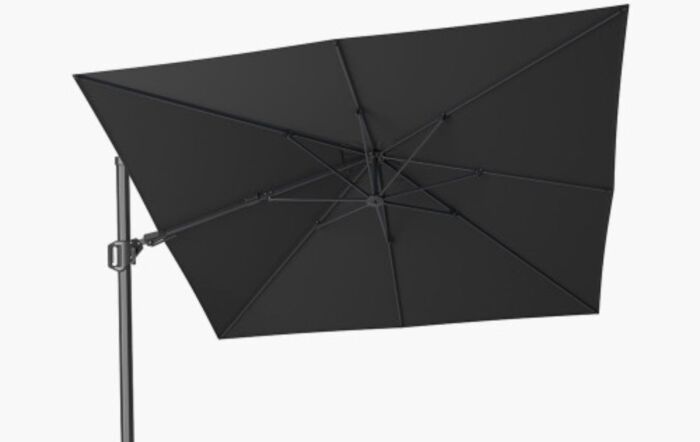 Platinum Challenger Faded Black T2 3mt Square Free Arm Parasol With 90 Kg Wheeled Base-18-193 FB & 18-125