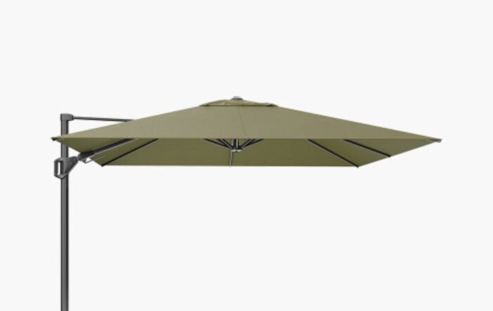 Platinum Challenger Lush Green T2 3m Free Arm Parasol With 90kg Wheeled Base-18-193-LU & 18-125