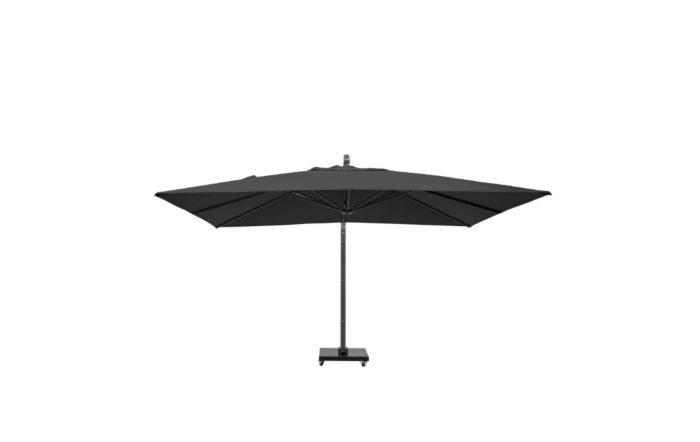 Platinum Icon T1 4 X 3 Rectangular Faded Black Parasol & 150 kg Wheeled Base-18-140-FB & 18-142 1