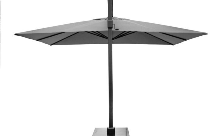 Platinum Icon T1 4 X 3 Rectangular Faded Manhattan Parasol & 150 KG Wheeled Base-18-140 MH & 18-142 1