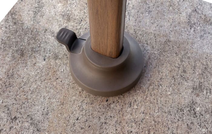 Platinum Nexus T2 Premium 3mt Mocha/Havana Taupe Free Arm Parasol With Venezia Ceramic 90kg Wheeled Base-18-307-MO-HV 18-198