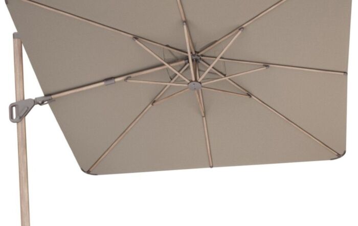 Platinum Nexus T2 Premium 3mt Mocha/Havana Taupe Free Arm Parasol With Venezia Ceramic 90kg Wheeled Base-18-307-MO-HV 18-198