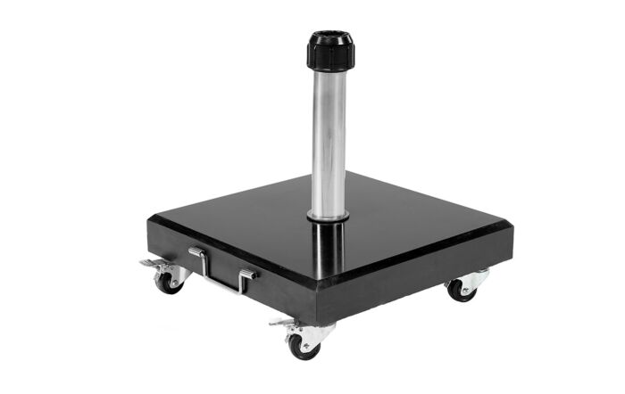 Patinum Riva 3m Round Parasol With Base- Luna Grey-18-119-LG 18-123