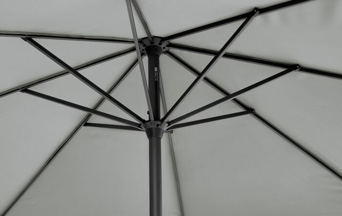 Platinum Riva 3.5m Round Parasol - Luna Grey-18-120-LG 1