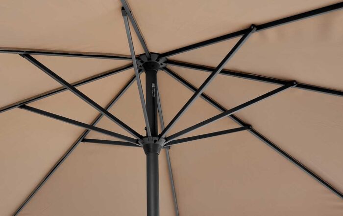 Platinum Riva 3.5m Round Parasol - Taupe-18-120-TA 1