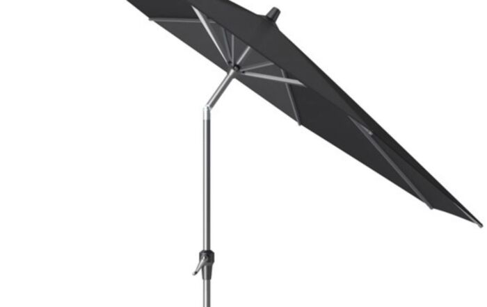 Platinum Riva Faded Black Premium 3mt Round Parasol & 25kg Base-18-186-FB-18-205