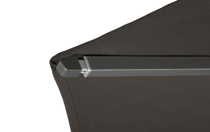 Platinum Riva Premium Faded Black 3mt Parasol And 40kg Wheeled Base-18-186-FB & 18-123