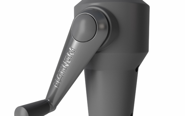 Platinum Riva Luna Grey 3mt Parasol & 25kg Base-18-119-LG-18-205