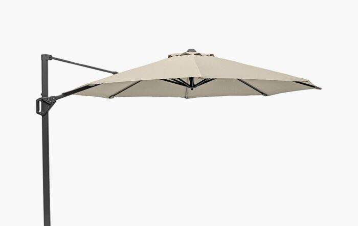 Platinum Voyager T1 Round 3mt Champagne Free Arm Parasol-18-303-CH & 18-125 1