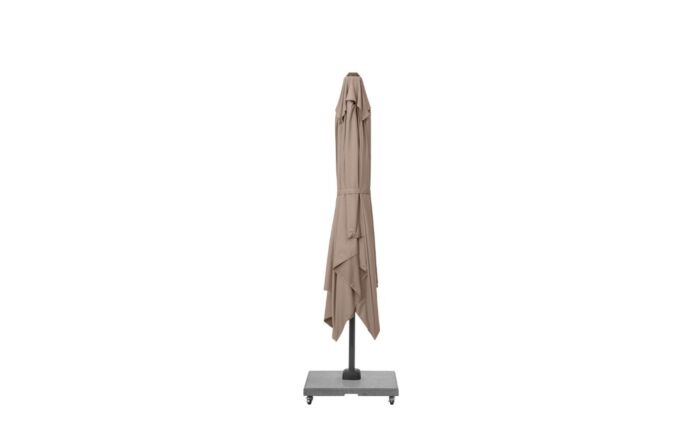 Platinum Voyager T2 2.7mt Free Arm Parasol Taupe With 90kg Wheeled Base-18-301-TA & 18-125