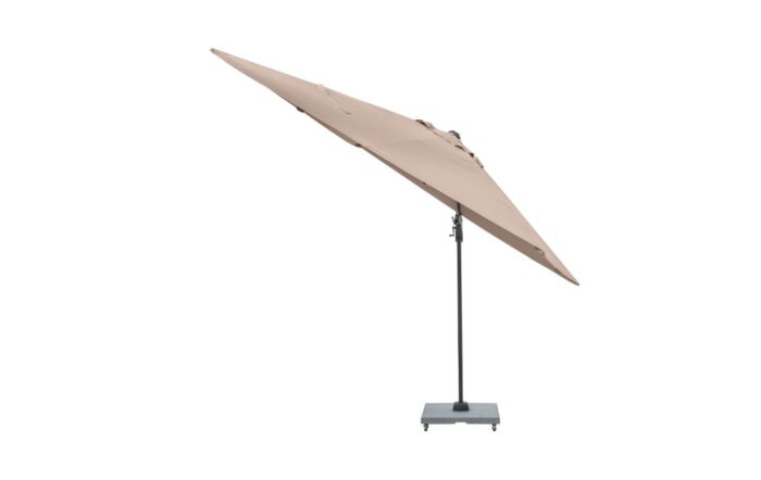 Platinum Voyager T2 2.7mt Free Arm Parasol Taupe With 90kg Wheeled Base-18-301-TA & 18-125