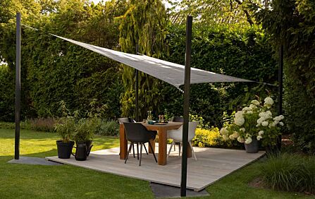 Platinum 3.6m Square Shade Sail Grey