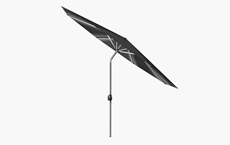 Platinum Glow Defender 3m Round Anthracite Centre Pole Parasol