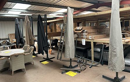 Clearance Cantilever Parasols - Wakefield Showroom