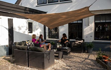 Platinum 5m Square Shade Sail Sand