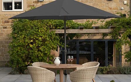 Platinum Riva 3.5m Parasol - Anthracite