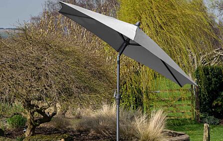 Platinum Riva 2.5m Table Parasol - Luna Light Grey