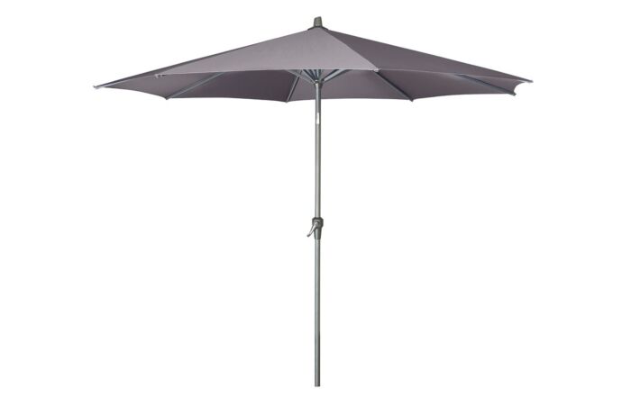 Platinum Riva 3M Table Parasol - Grey with 40kg Wheeled Granite Base