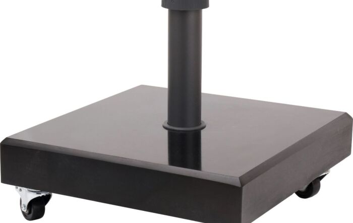 Platinum Riva Luna Grey 2.5mt Parasol And 40kg Wheeled Base