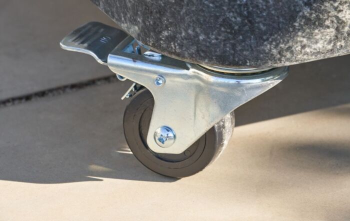 Platinum Ancona Anthracite Round Edge Granite 120kg Wheeled Parasol Base