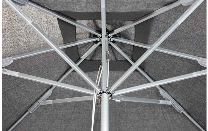 Cane-Line Harbour Centre Pole Dusty White 2.2M Parasol with Pulley System & Parasol Base