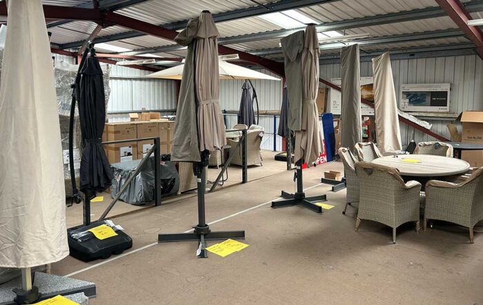 Clearance Cantilever Parasols - Wakefield Showroom