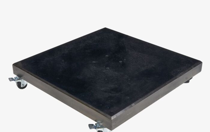 Platinum Voyager T2 2.7mt Free Arm Parasol Taupe With 90kg Wheeled Base