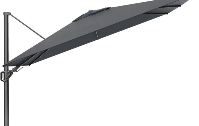 Platinum Challenger T2 Premium 2.6 x 3.5 Anthracite/Faded Black Parasol With Ancona 90kg Base And 30kg Add On Weight