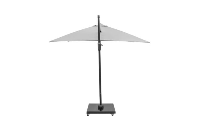 Platinum Challenger T2 3mt Square Luna Grey Free Arm Parasol & 90kg Wheeled Granite Base