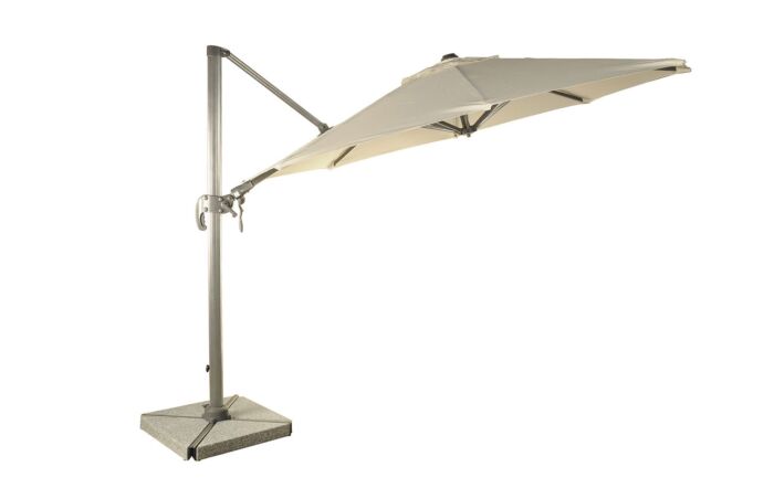 Bramblecrest Chichester 3M Round Sand Parasol - includes Granite Base and Free Cover