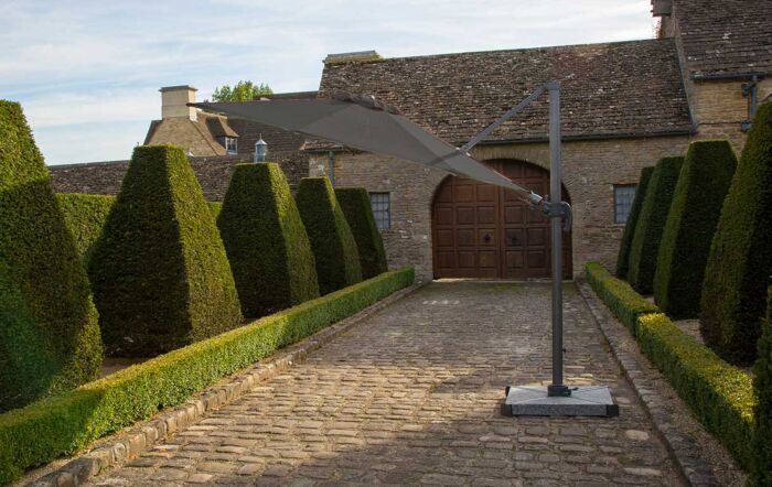 Bramblecrest Chichester 3M Round Cantilever Parasol - Granite Base and Free Cover