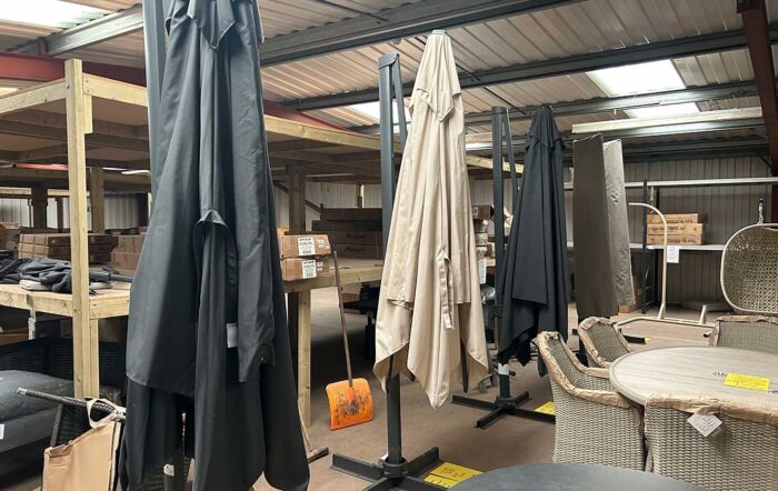 Clearance Cantilever Parasols - Wakefield Showroom