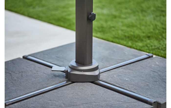 Cane-Line Hyde Luxe Hanging Parasol 3m x 4m - Taupe