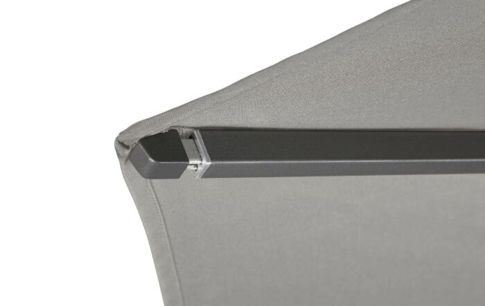 Platinum Riva Luna Grey 2.5mt Parasol And Ceramica 40kg Wheeled Base