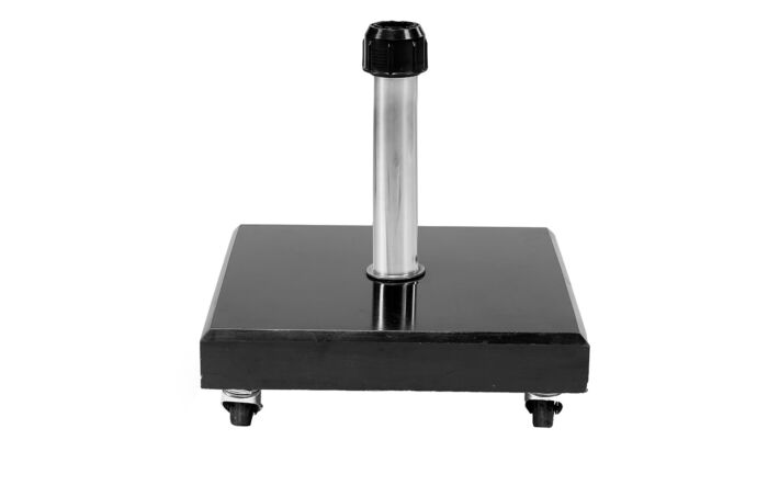 Platinum Riva 3m Round Parasol with Base - Luna Grey