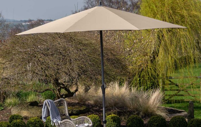 Platinum Riva 3.5m Round Parasol - Taupe