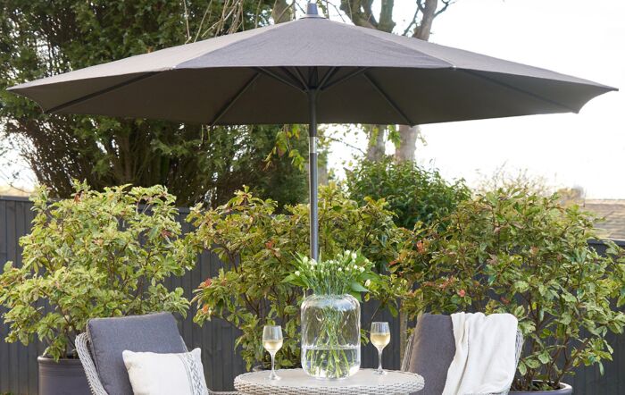 Platinum Riva Premium 3m Round Manhattan Parasol