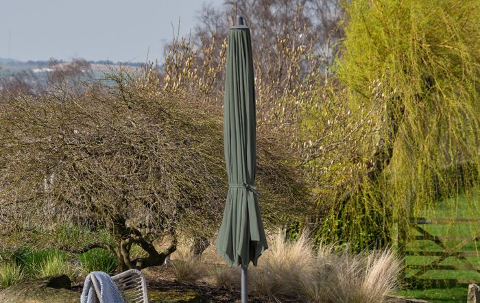Platinum Riva 3.5m Round Parasol - Olive